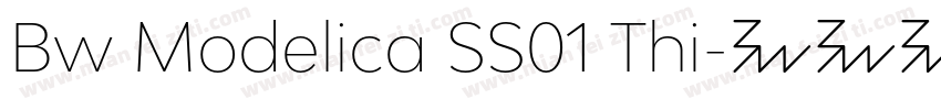 Bw Modelica SS01 Thi字体转换